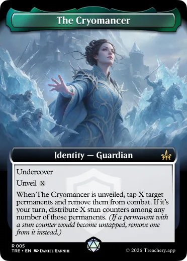 The Cryomancer, Guardian identity card from MTG Treachery