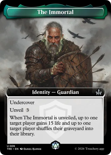 The Immortal, Guardian identity card from MTG Treachery