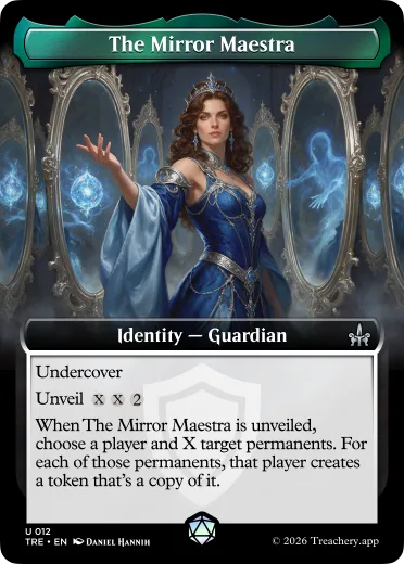 The Mirror Maestra, Guardian identity card from MTG Treachery