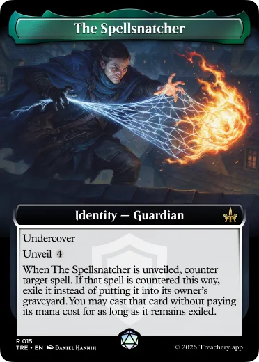 The Spellsnatcher, Guardian identity card from MTG Treachery