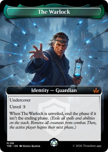 The Warlock, Guardian identity card from MTG Treachery