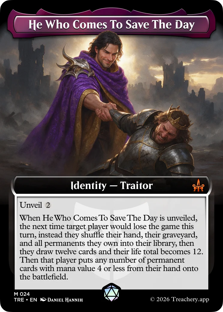 He Who Comes To Save The Day