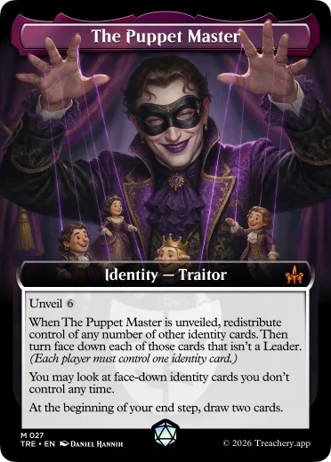 The Puppet Master, Traitor identity card from MTG Treachery