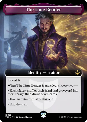 The Time Bender, Traitor identity card from MTG Treachery
