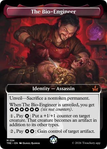 The Bio-Engineer, Assassin identity card from MTG Treachery