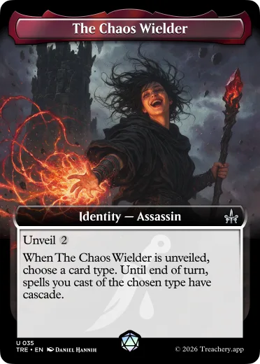 The Chaos Wielder, Assassin identity card from MTG Treachery