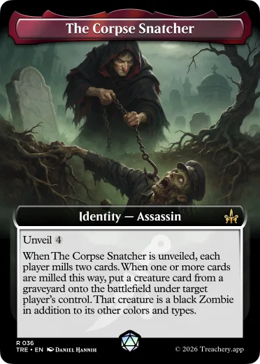 The Corpse Snatcher, Assassin identity card from MTG Treachery