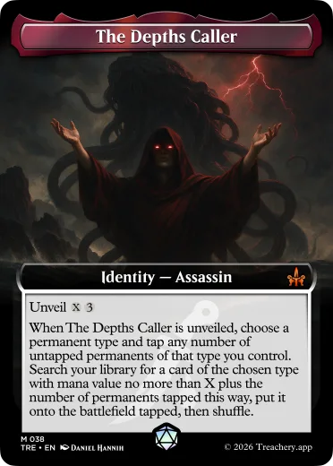 The Depths Caller, Assassin identity card from MTG Treachery