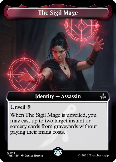 The Sigil Mage, Assassin identity card from MTG Treachery