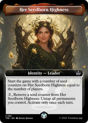 Her Seedborn Highness, Leader identity card from MTG Treachery