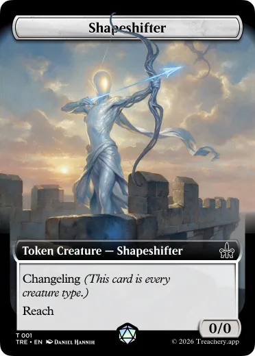 Shapeshifter token card from MTG Treachery